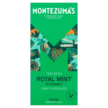Montezumas Royal Mint Dark With Peppermint Bars 90g