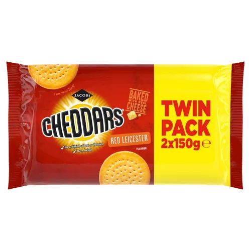 Jacob's Cheddars Red Leicester Flavour Twin Pack 300g