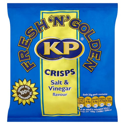 KP Salt & Vinegar Crisps 25g