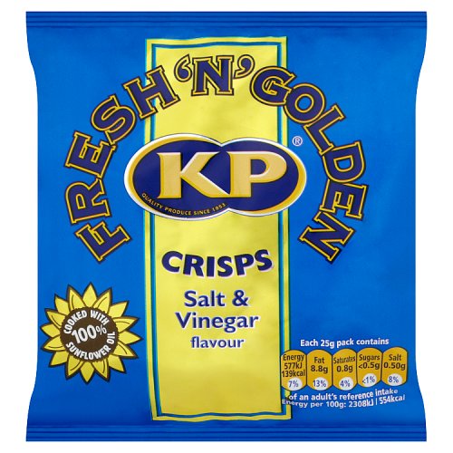 KP Salt & Vinegar Crisps 25g