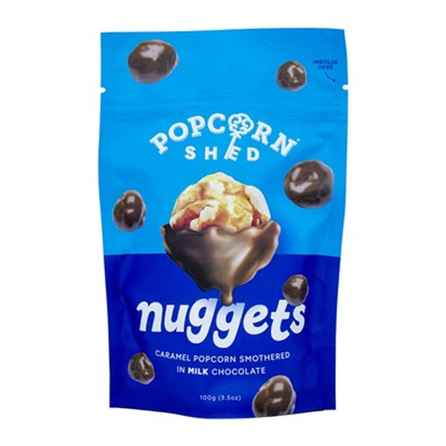 PopCorn Shed Milk Chocolate Popcorn Nuggets 100g
