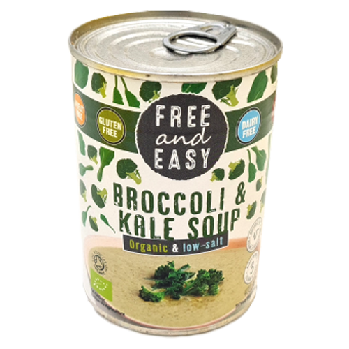 Free And Easy Organic Low Salt Broccoli & Kale soup 400g