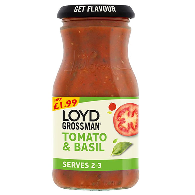 Loyd Grossman Tomato & Basil PMP £1.99 350g