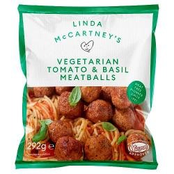 Linda McCartney Frozen Tomato & Basil Meatballs 292g