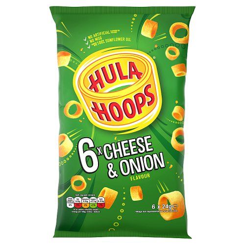 Hula Hoops Cheese & Onion Multipack Crisps 6 Pack