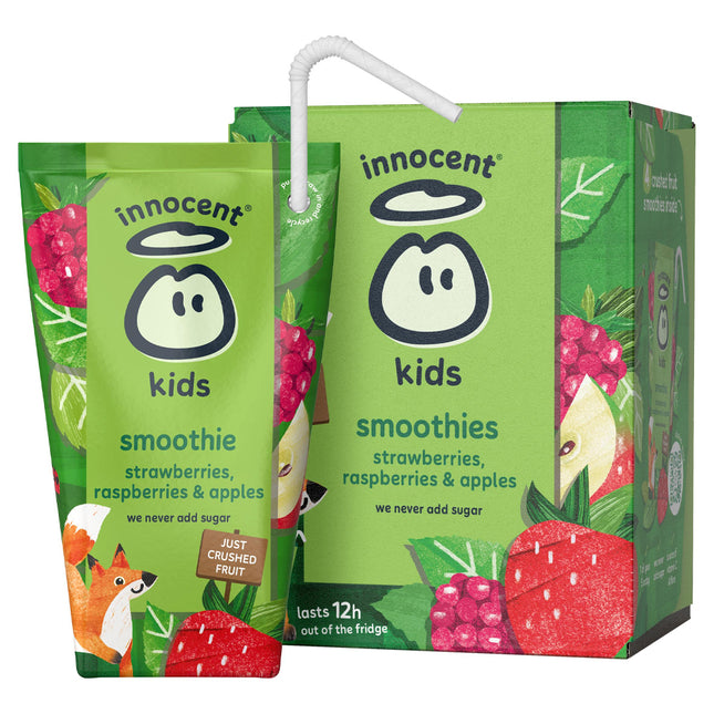 Innocent Kids Strawberry Raspberry & Apple 4Pk 4X150ML