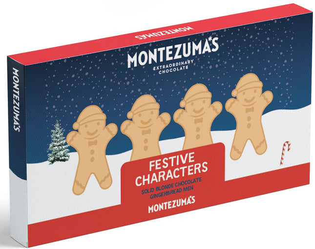 Montezumas Blonde Chocolate Gingerbread Men 60g