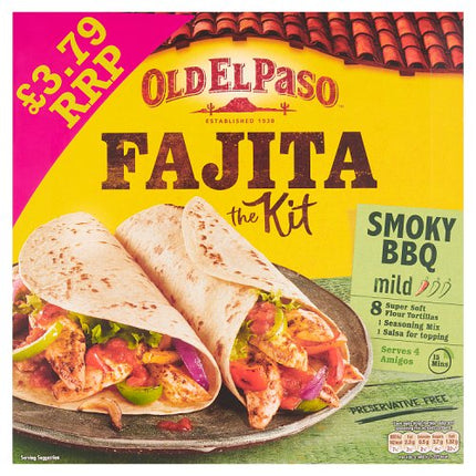Old El Paso Bbq Fajita Kit 4X500G £3.79 Pmp