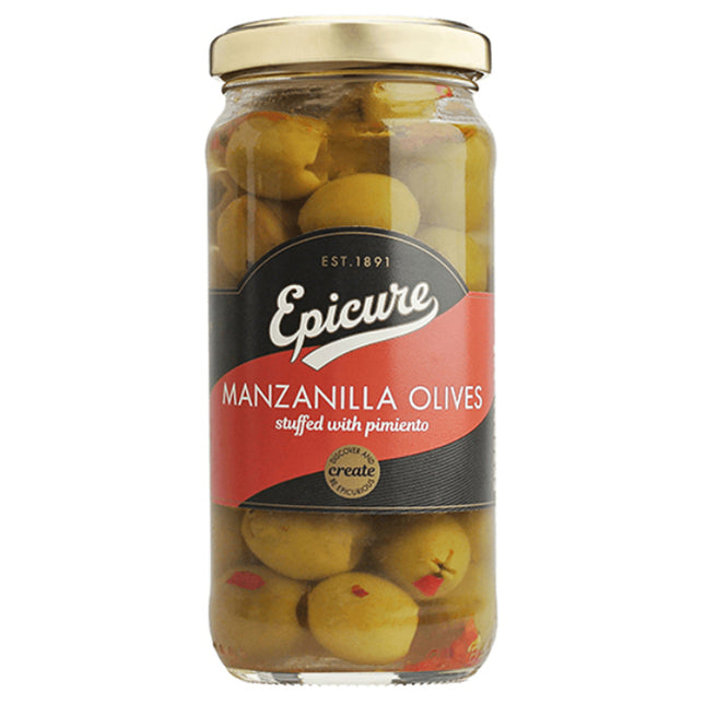 Epicure Manzanilla Olives with Pimiento 235G