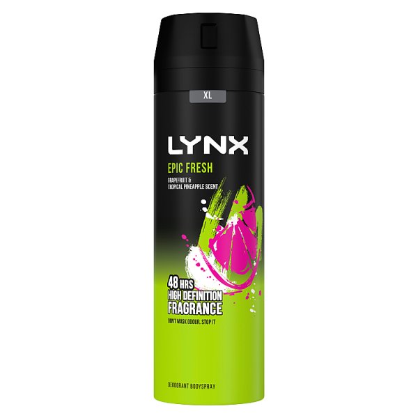 Lynx Body Spray 200ml Epic Fresh