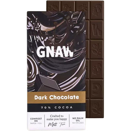 Gnaw 70% Dark Chocolate Bars 80g
