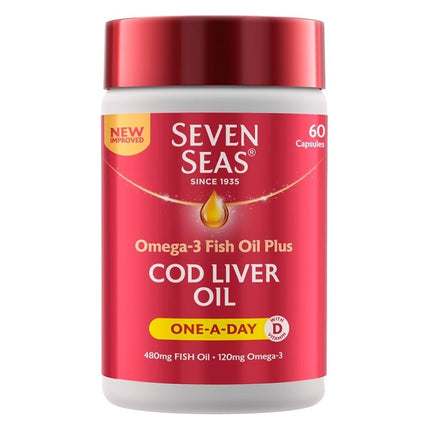 Seven Seas Cod Liver Oil One-A-Day - 60 Capsules