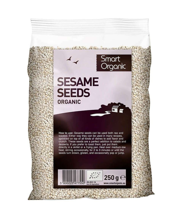 Smart Organic Sesame Seeds, Natural 250G