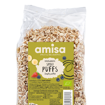 Amisa Spelt Puffs Organic 200g