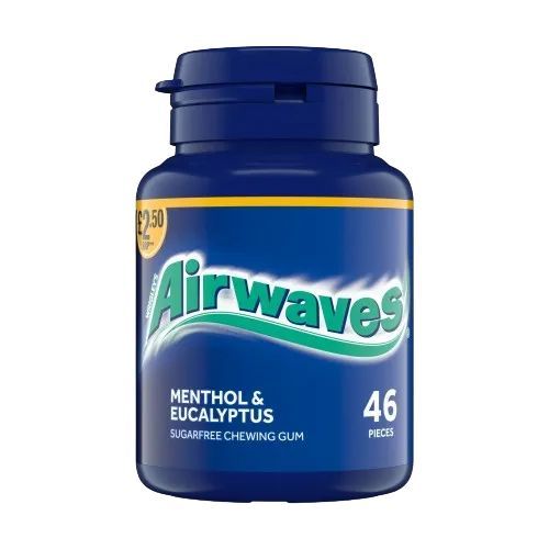Airwaves Menthol & Eucalyptus Sugar Free Chewing Gum Bottle 46 Pieces £2.50 PMP 64g
