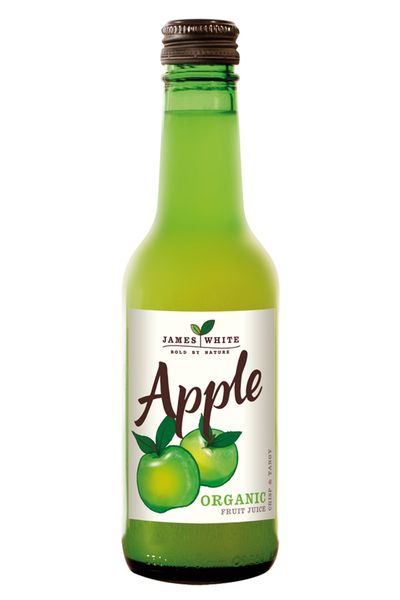 James White Organic Apple Juice 250ml Glass