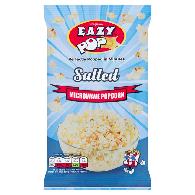 Eazy Pop Salted Microwave Popcorn 85G
