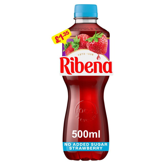 Ribena Strawberry PMP £1.35 500ML