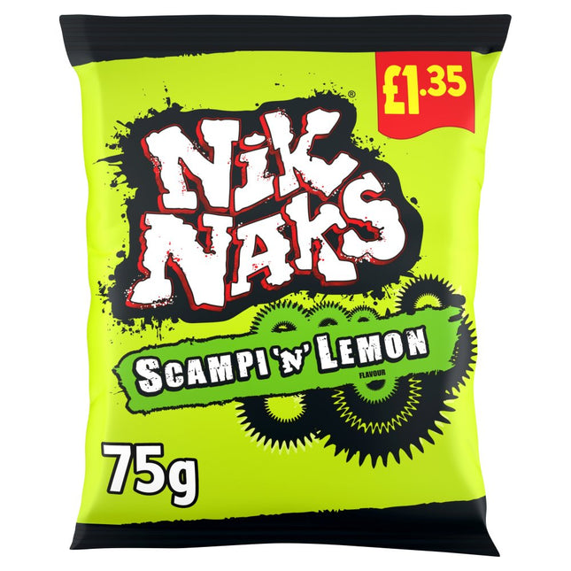 Nik Naks Scampi 'N' Lemon Crisps 75g, £1.35 PMP