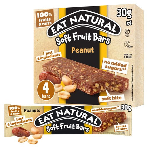 Eat Natural SOFT BARS T4X11 DATE PEANUT 120g