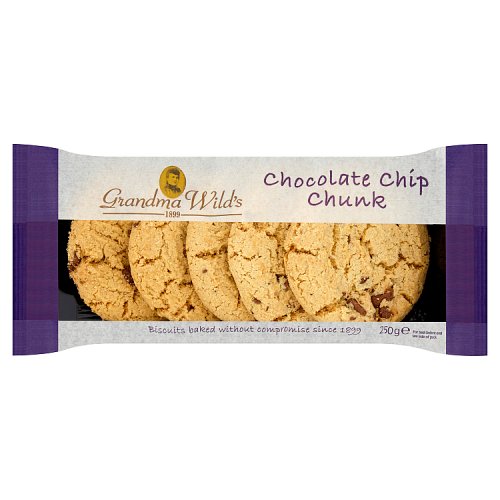 Grandma Wild's Chocolate Chip Chunk 5 Pack 250g