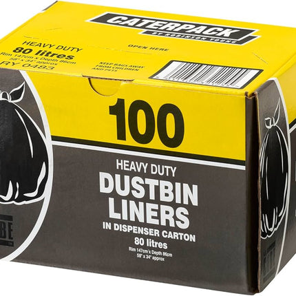 Lecube Dustbin Liner Refuse Sack In Disp Box 100s