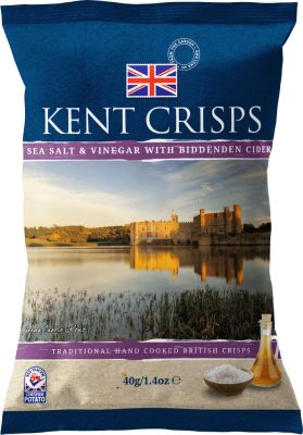 Kent Crisps Sea Salt & Vinegar with Biddenden Cider 40g