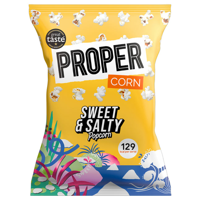 Proper Sweet & Salty Popcorn, 8 x 90g
