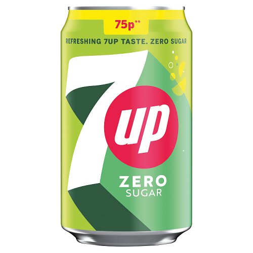 7UP Zero PMP £0.75 Can 330ml