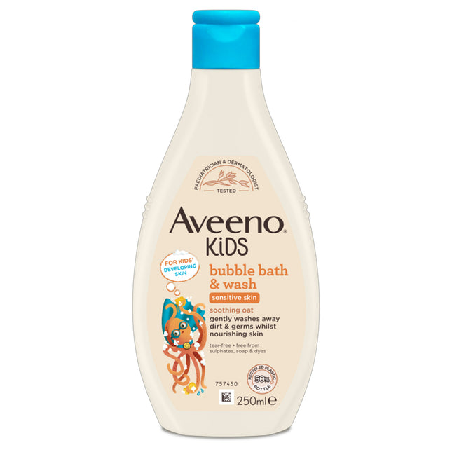 Aveeno Kids Bubble Bath and Wash 250ml