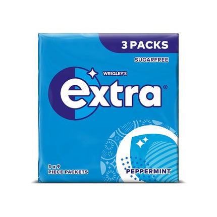 Extra Peppermint 9 Piece 3 Pack Love 37.8g