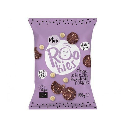 Rookies Choc Chip & Hazelnut Mini Fruity Cookies 100g