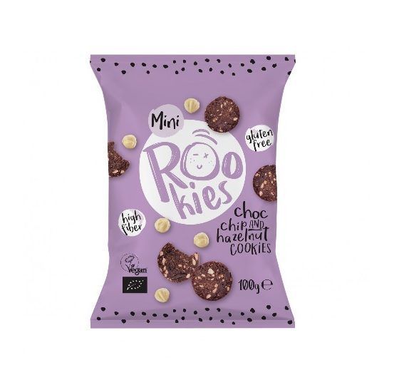 Rookies Choc Chip & Hazelnut Mini Fruity Cookies 100g