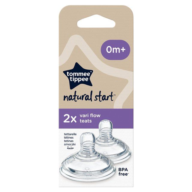Tommee Tippee Close To Nature Variable Flow Teats 2 Pack