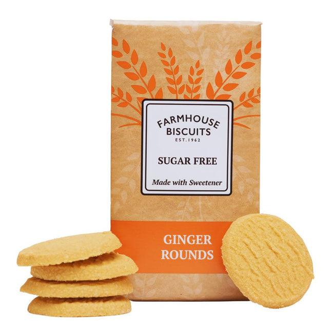 Farmhouse Biscuits Sugar Free Ginger Carton 150g