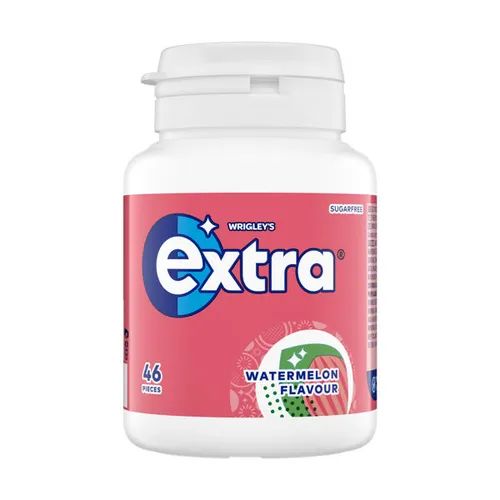 Extra Watermelon Sugar Free Chewing Gum 46 Piece Bottle 64g