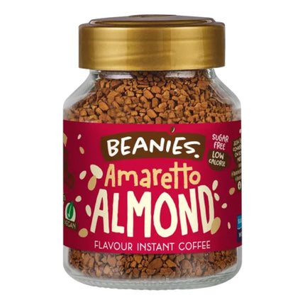 Beanies Amaretto Almond Instant Coffee 50g
