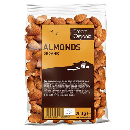 Smart Organic Almonds, Whole 200G