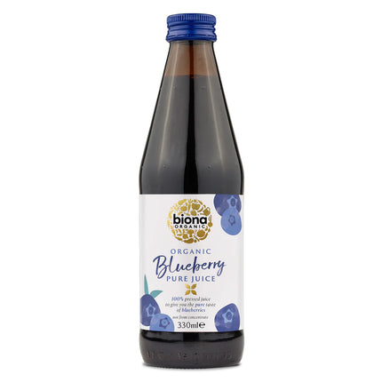 Biona Organic Blueberry Pure Juice 100% Blueberry 330ml