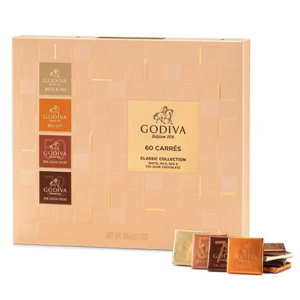 Godiva Carrés Collection Full Range 60PCS 315g