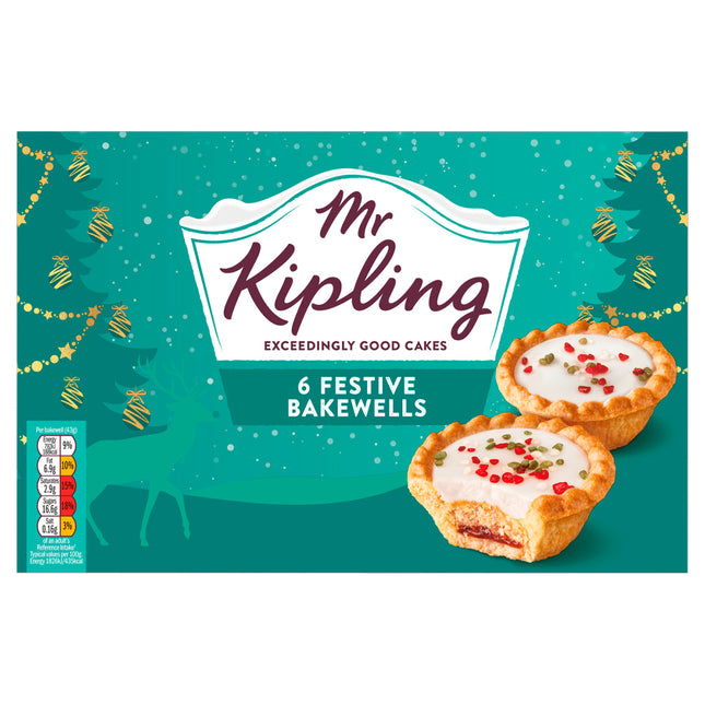 Mr Kipling Festive Bakewells 6 Pack