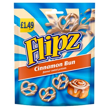 McVitie's Flipz Cinnamon Bun Flavour Coated Pretzel Snacks £1.49 PMP 80g