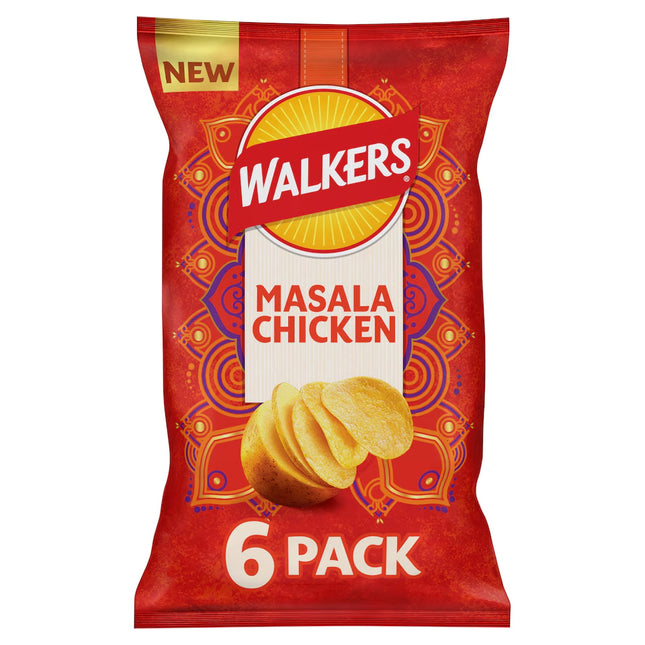 Walkers Masala Chicken Multipack 6x25g