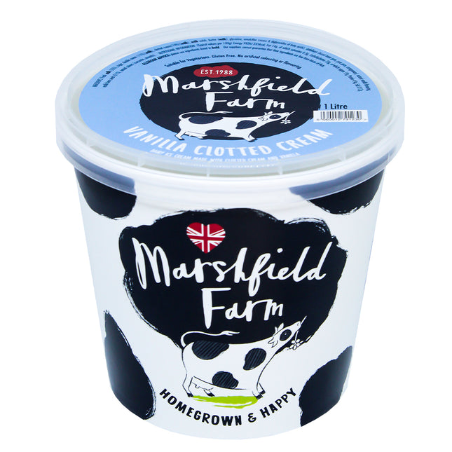 Marshfield Farm Real Dairy Ice Cream Vanilla Clotted Cream 1l