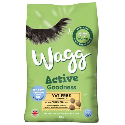 Wagg Active Goodness Chicken Dry Dog Food 12kg