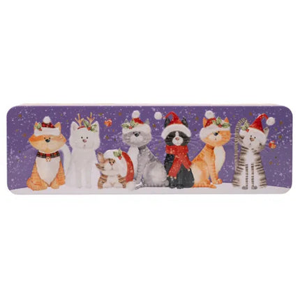 Farmhouse Biscuits Christmas Cat Stem Ginger Tin 225g