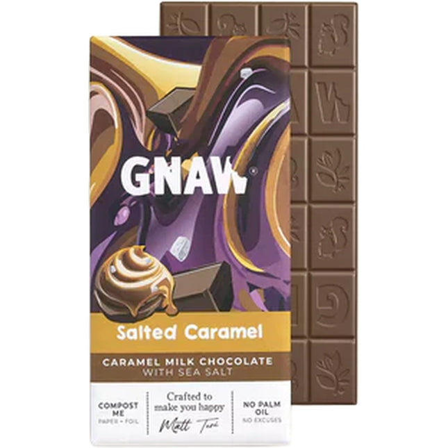 Gnaw Salted Caramel Bars 80g