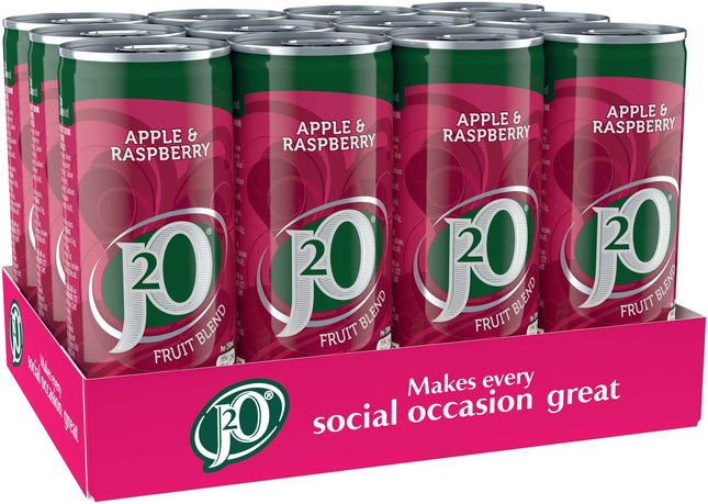 J2O Apple & Raspberry MP4x6 Can 250ml