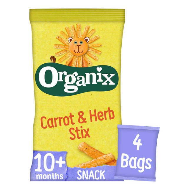 Organix Carrot & Herb Stix 4 x 15g