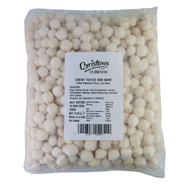 Bristows Toffee Bulk Chewy Bonbons 3kg